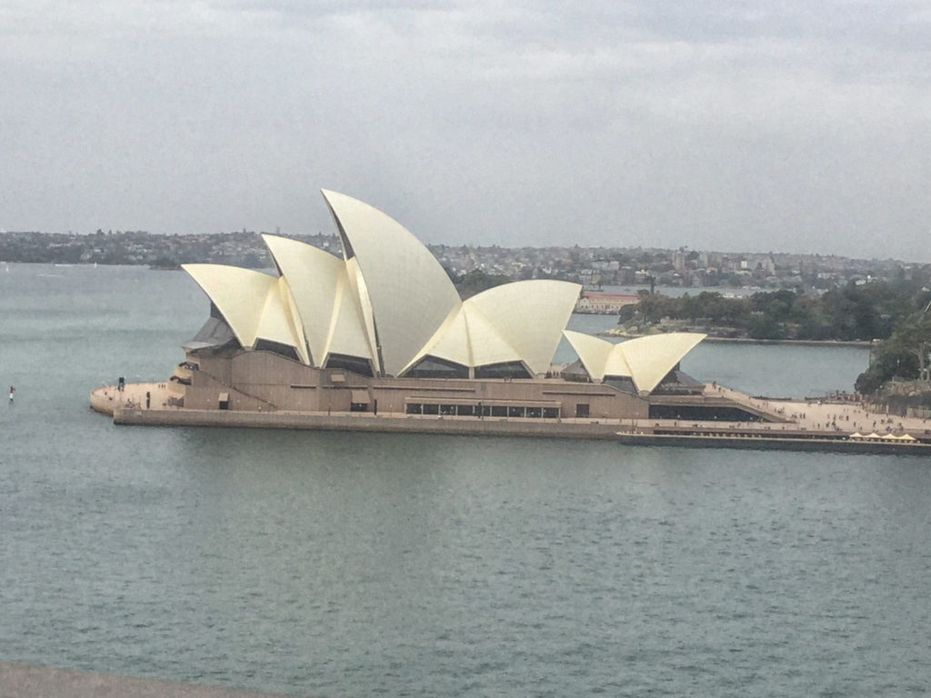 eat pray greg sydney opera house from the sydney harbour bridge