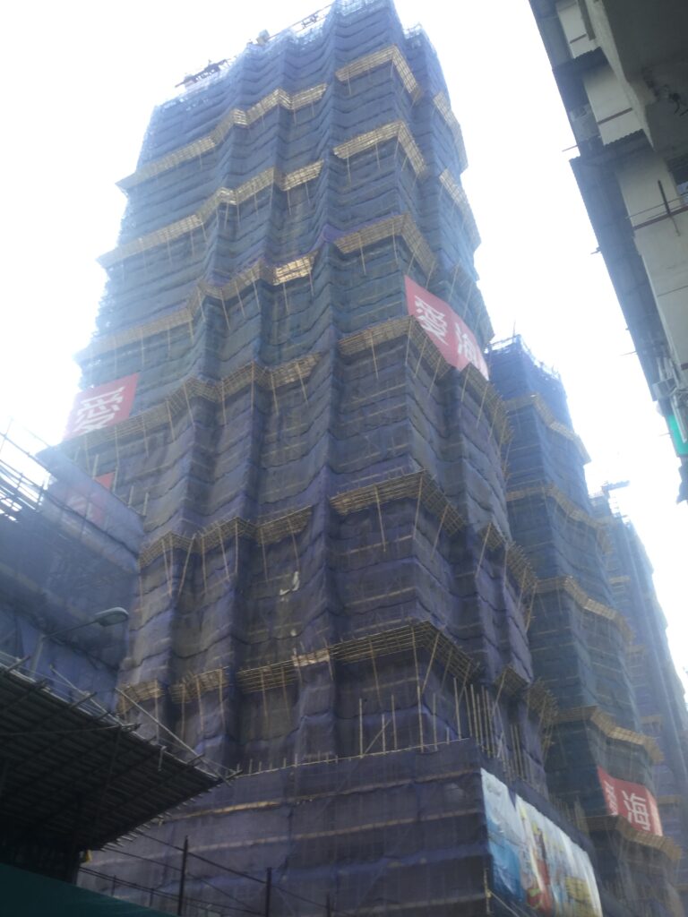 EatPrayGreg.com bamboo scaffolding