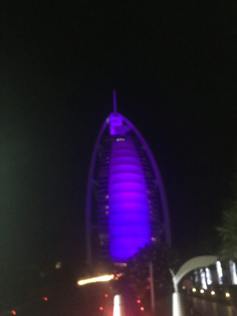 EatPrayGreg.com Burj Al Arab at Night