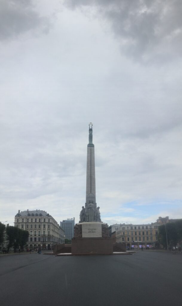 EatPrayGreg.com Statue to Latvian Independence