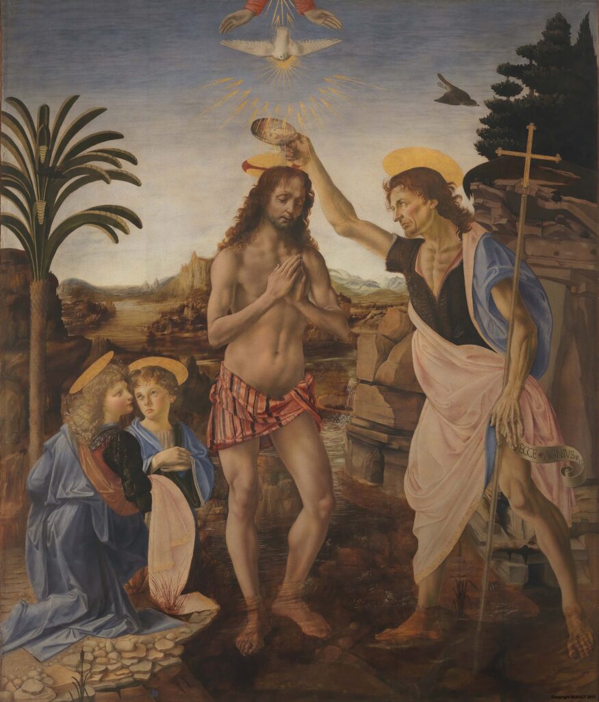 Leonardos Baptism of Christ