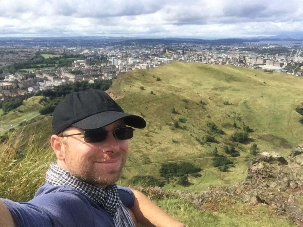 EatPrayGreg.com Greg and Arthurs Seat