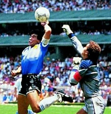 EatPrayGreg.com Maradona Mando de Dios